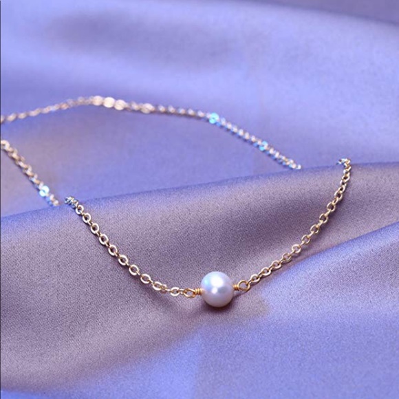 Real Pearl Choker Necklace - Picture 2 of 4